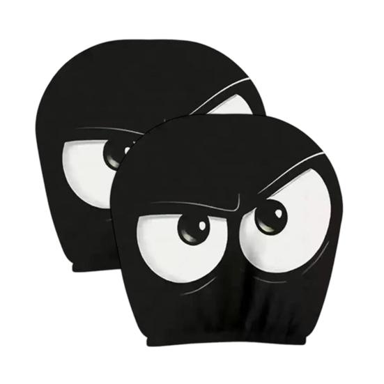 Skull Car Headrest Covers Spooky Print Auto Seat Head Rest