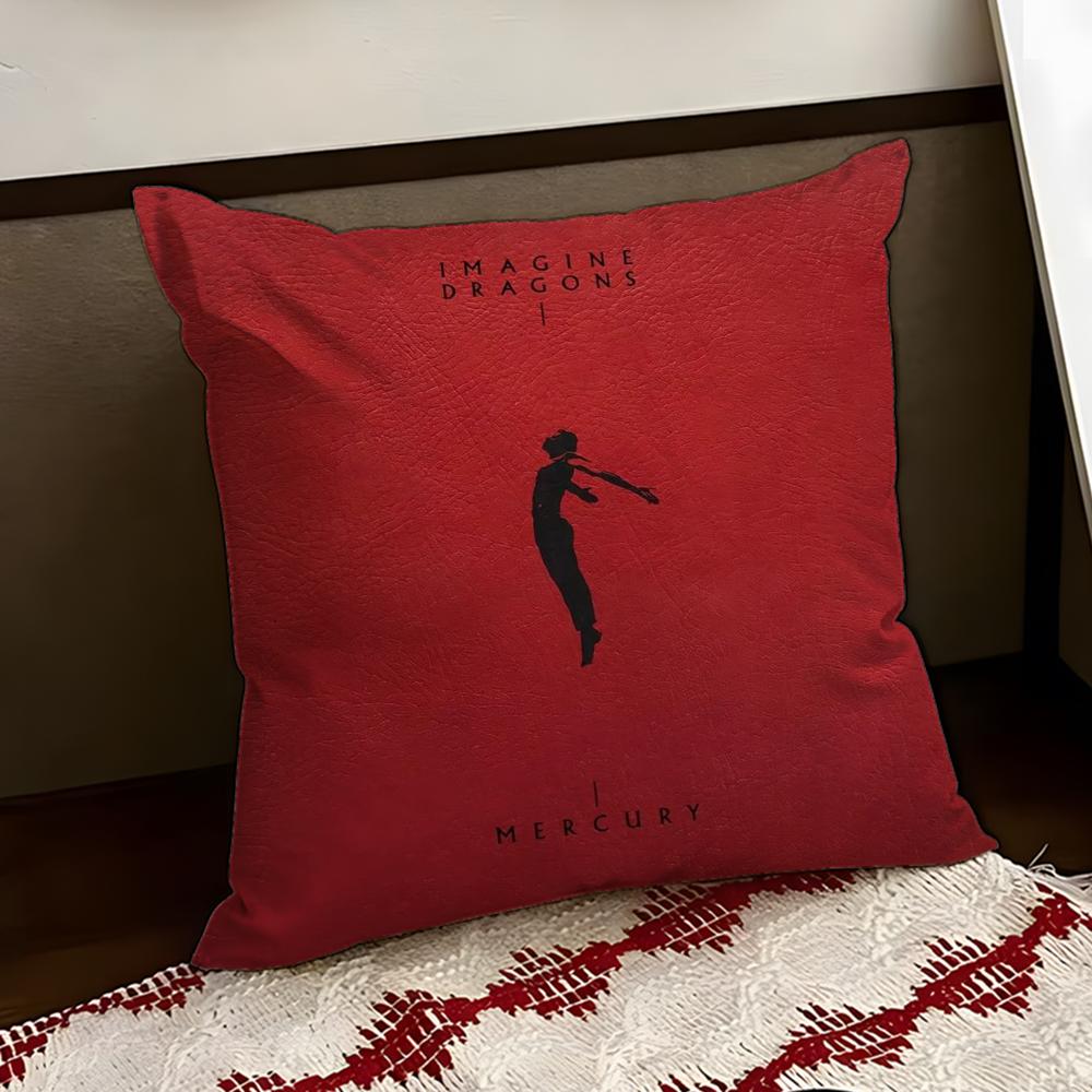 IImagine DDragons Cushion Cover Reversible Soft Durable Pillow Cover Home Car MultiScene Use for Daily Comfort