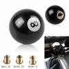 Black 8 Ball Gear Knob / Short Shifter Knob For Universal Car Acrylic BLACK 8 Ball For Mostly Car Acrylic Black 8 Ball N4D4