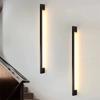 Nordic LED Wall Lamp Minimalistic Internal Glow Handlebar Line Lights for Bedroom Hallway Bedside Living Room Home Illumination