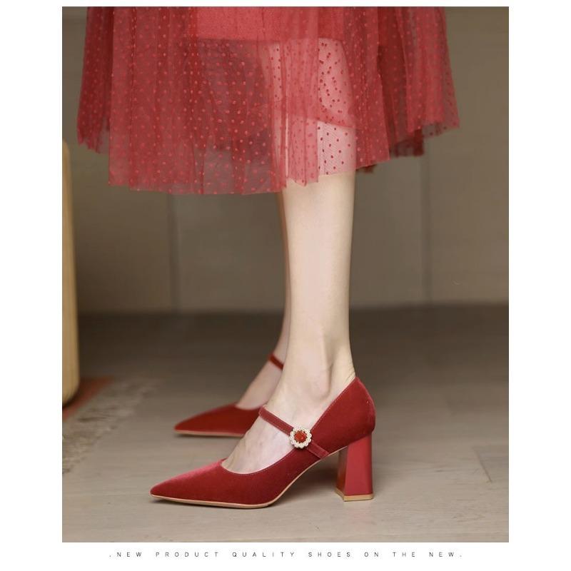 French New Women's High Heels Shoes