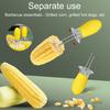 1 Pair Corn Holder Non Slip Reusable Food Grade Heat Resistant Easy To Grip Barbecues Ergonomic Stainless Steel Corn Cob Holder Kitchen Supplies