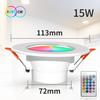 Bluetooth Smart LED Downlight 10W 15W Smart Life APP LED Lamp Bulb Dimmable RGB Remote Control Lamp For Living Room Bedroom