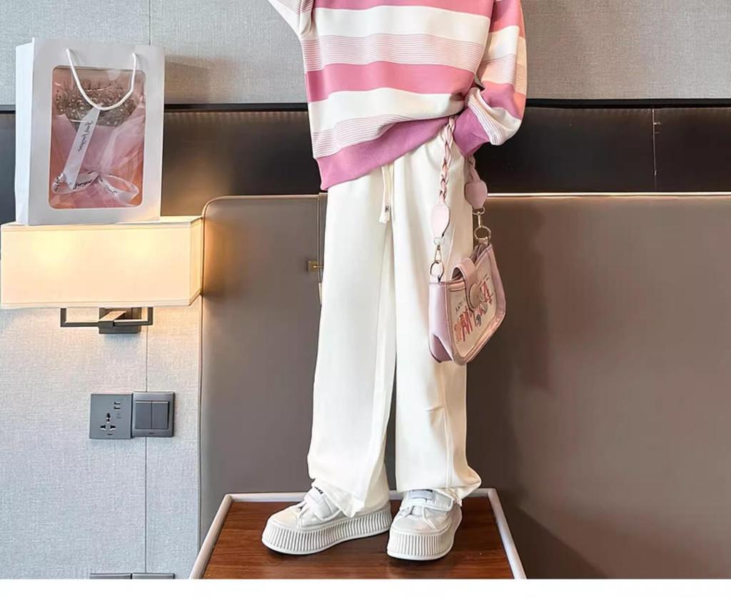 Весна и осень 2023 года, модный свободный свитер и топ для детей