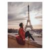 DIY 5D алмазная живопись Эйфелева башня Алмазная вышивка пейзаж полная круглая алмазная мозаика пара вышивка крестиком домашний декор