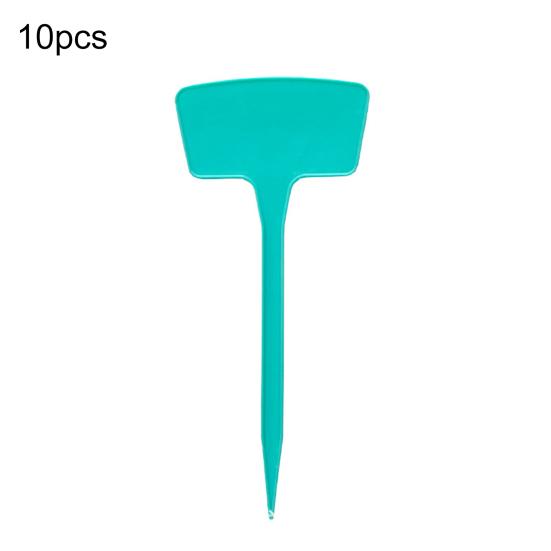 10 шт./компл. этикетки для растений, водонепроницаемые вставки, дизайн, однотонные Т-образные пластиковые бирки для растений для садоводства