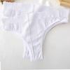 FINETOO Бесшовные женские трусики, стринги для девочек, мягкие женские трусы с высокой талией, модные 6 однотонных трусиков S-XL, сексуальные женские трусики