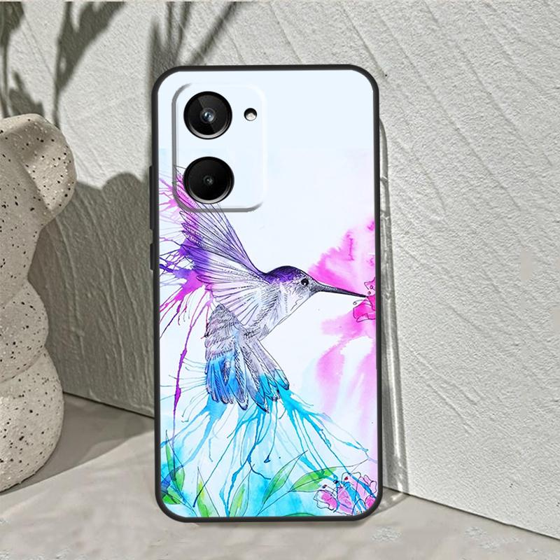 Hummingbird For Realme 10 11 12 13 14 Pro Plus C55 C71 C75 C67 C63 C51 C61 C53 C35 C65 GT6 GT7 Pro Case