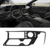 Накладка на панель переключения передач автомобиля, пылезащитный чехол из углеродного волокна, сменная рамка для Kia EV6 2022+, украшение интерьера автомобиля