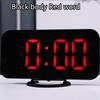 Будильник цифровой электронный умный светодиодный повтор настольный дисплей времени украшение дома 2 порта USB зарядное устройство для iPhone Android Desktop