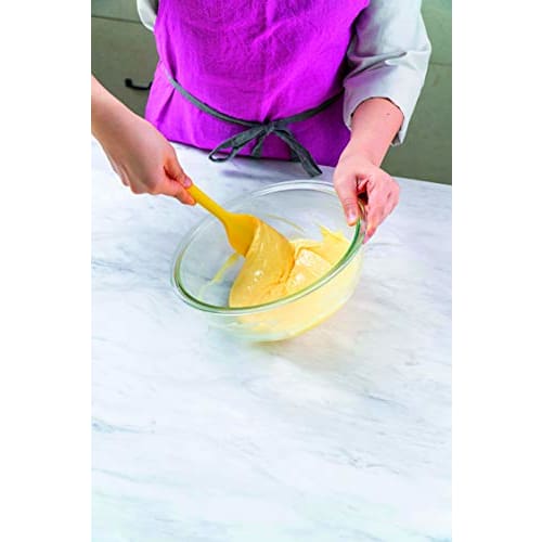 Delish Kitchen Pearl Metal Specialty Rubber Spatula, Large, Yellow, CC-1371