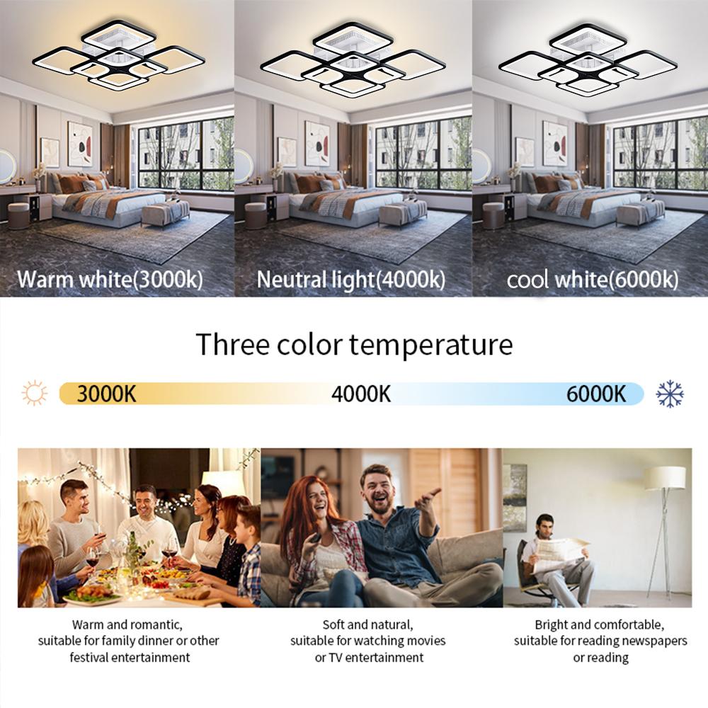 IRALAN Современная потолочная люстра Светодиодная лента Потолочные светильники для прохода Умные лампы для гостиной Спальня Домашний декор Светильники Светодиодные люстры