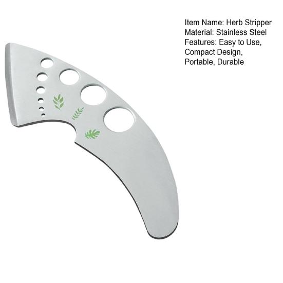 Herb Stripper with 9 Holes Ergonomic Design Corrosion-Resistant Vegetable Leaf Stripping Tool Stem Remover Kitchen Gadget