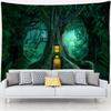 Psychedelic Forest Castle Tapestry Fairytale Scenery Wall Hanging Bohemian Bedroom Room Aesthetic Decoration Home Decor