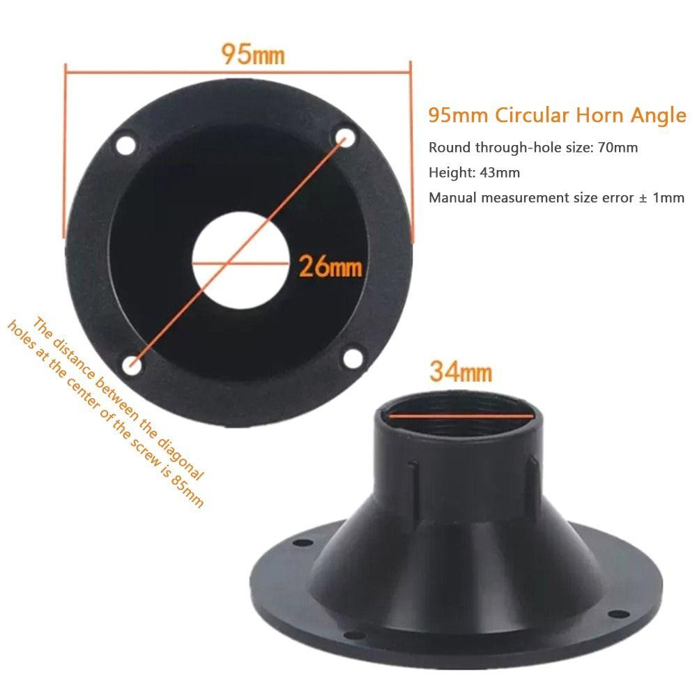 1Pcs Plastic Plastic Speaker Shell 95mm High Frequency Speaker Horn Stage Sound Use