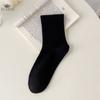 Autumn Winter Soft Comfort Breathable Dress Socks for Women Womens Cotton Crew Socks  Above Ankle Crew Socks for Casual