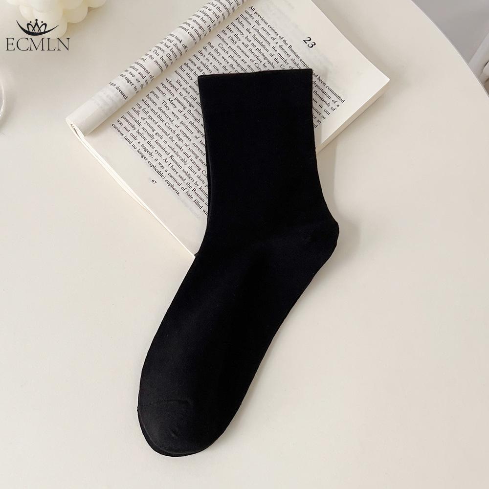 Autumn Winter Soft Comfort Breathable Dress Socks for Women Womens Cotton Crew Socks  Above Ankle Crew Socks for Casual