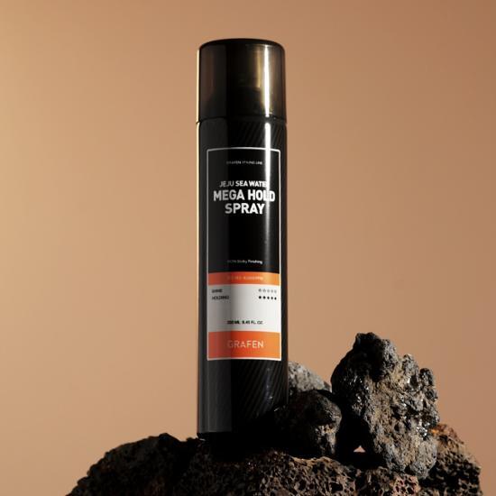 Graphene Jeju Seawater Mega Hold Spray 250 мл (Газовый баллончик DME для человеческого тела)