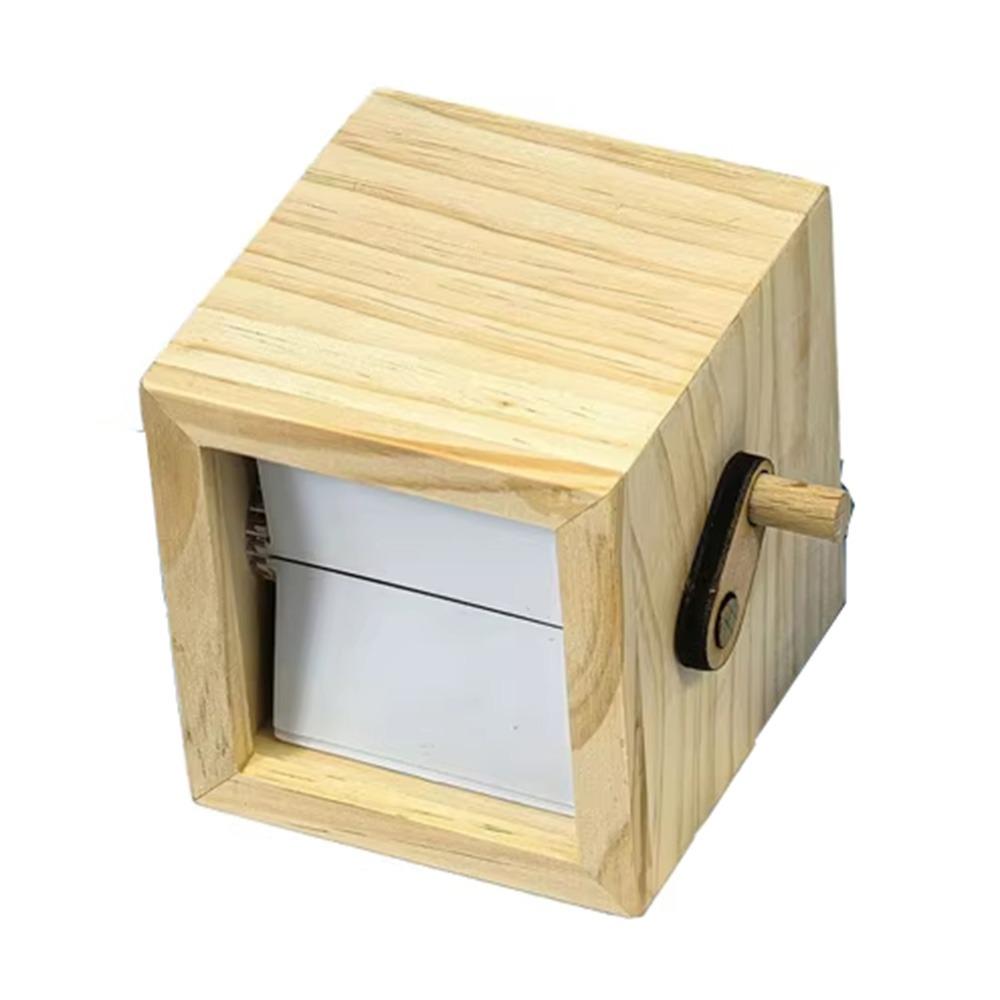 8/16 Photos Hand Crank Photo Flip Book Frame Luminous Wooden Animated Photo Album Valentine's Day