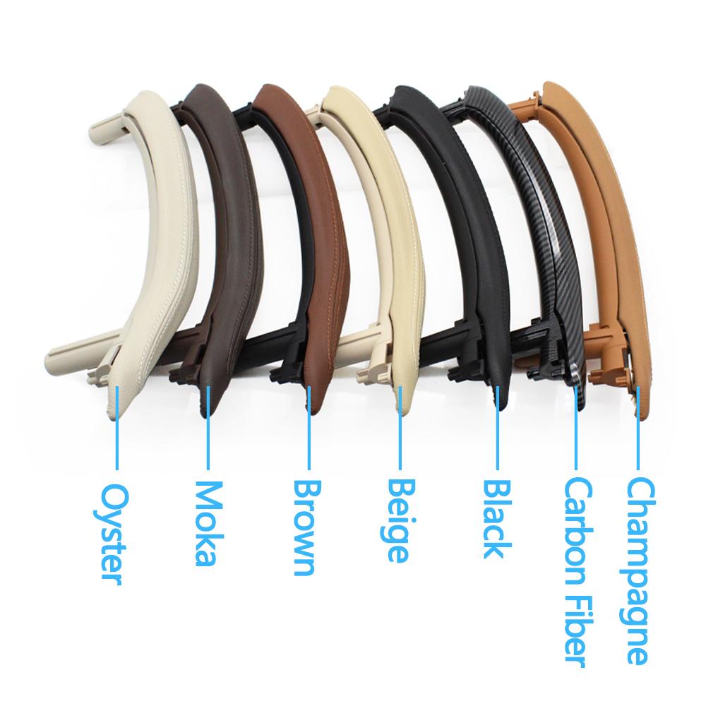 Передняя задняя пассажирская дверь автомобиля, отделка ручки с кожаным внешним чехлом для BMW X5 X6 F15