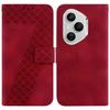 For Honor 400 Pro 5G (Global) Stand Case 7-Shaped Pattern Imprint Leather Phone Cover with Strap