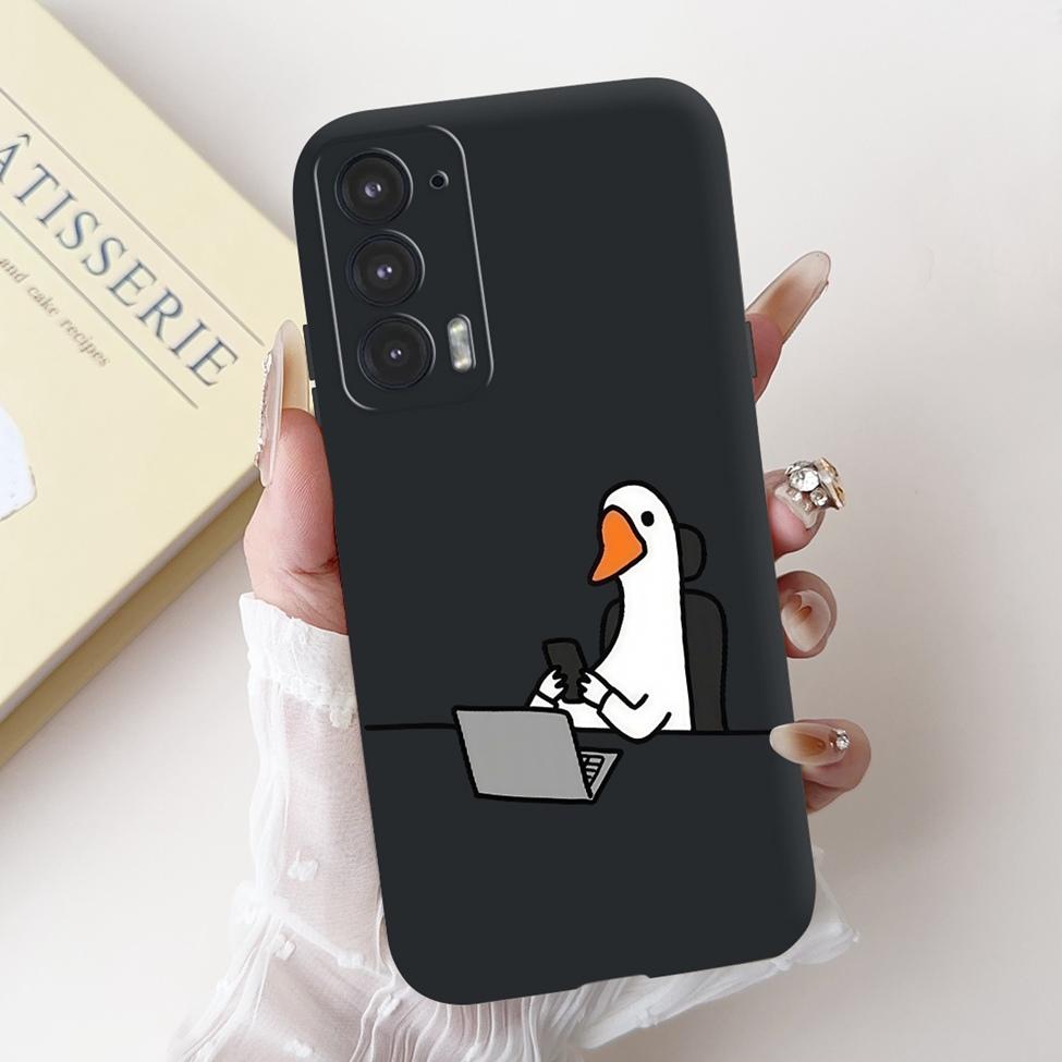 Для телефона Edge 20 20Pro 20Lite Чехол Для Motorola Edge 20 Pro Чехол Силиконовый Роскошный Модный Любовь Милый Кот Девушка Забавный Крутой Расписной