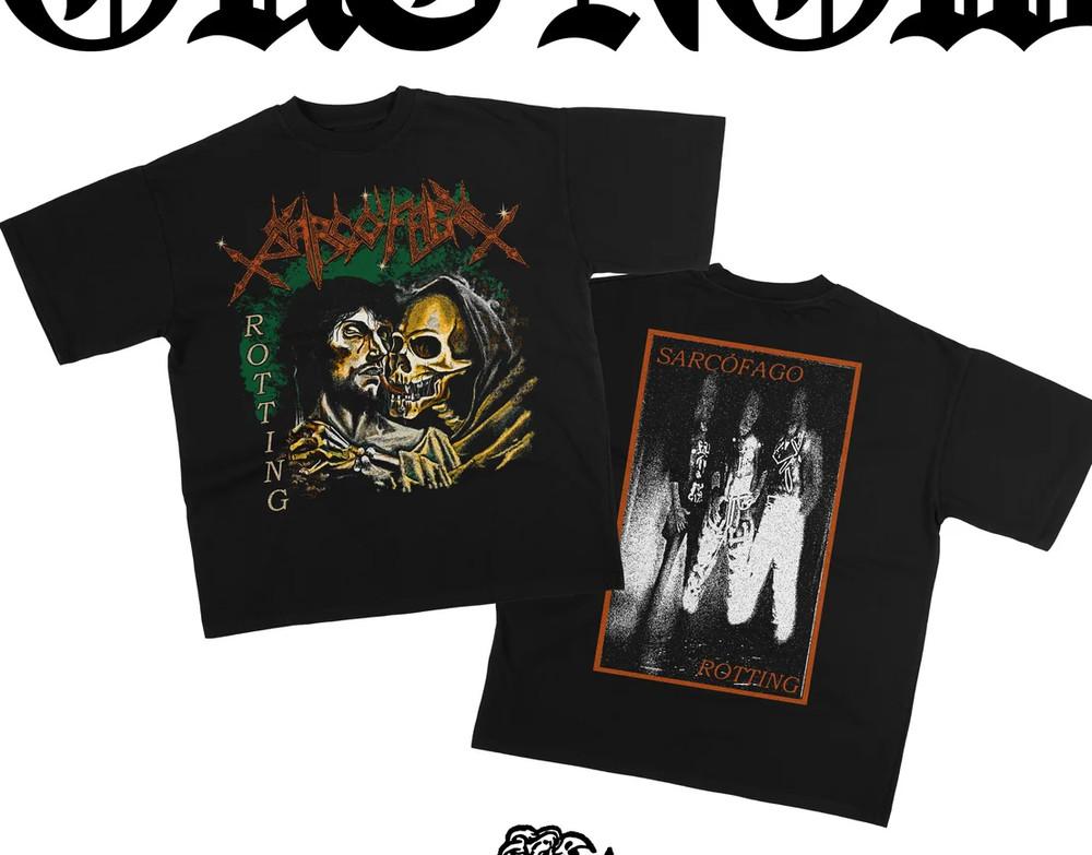 ROTTING Album SARCÓFAGO band Double Sided TShirt BL2.1072 Unisex T-Shirt