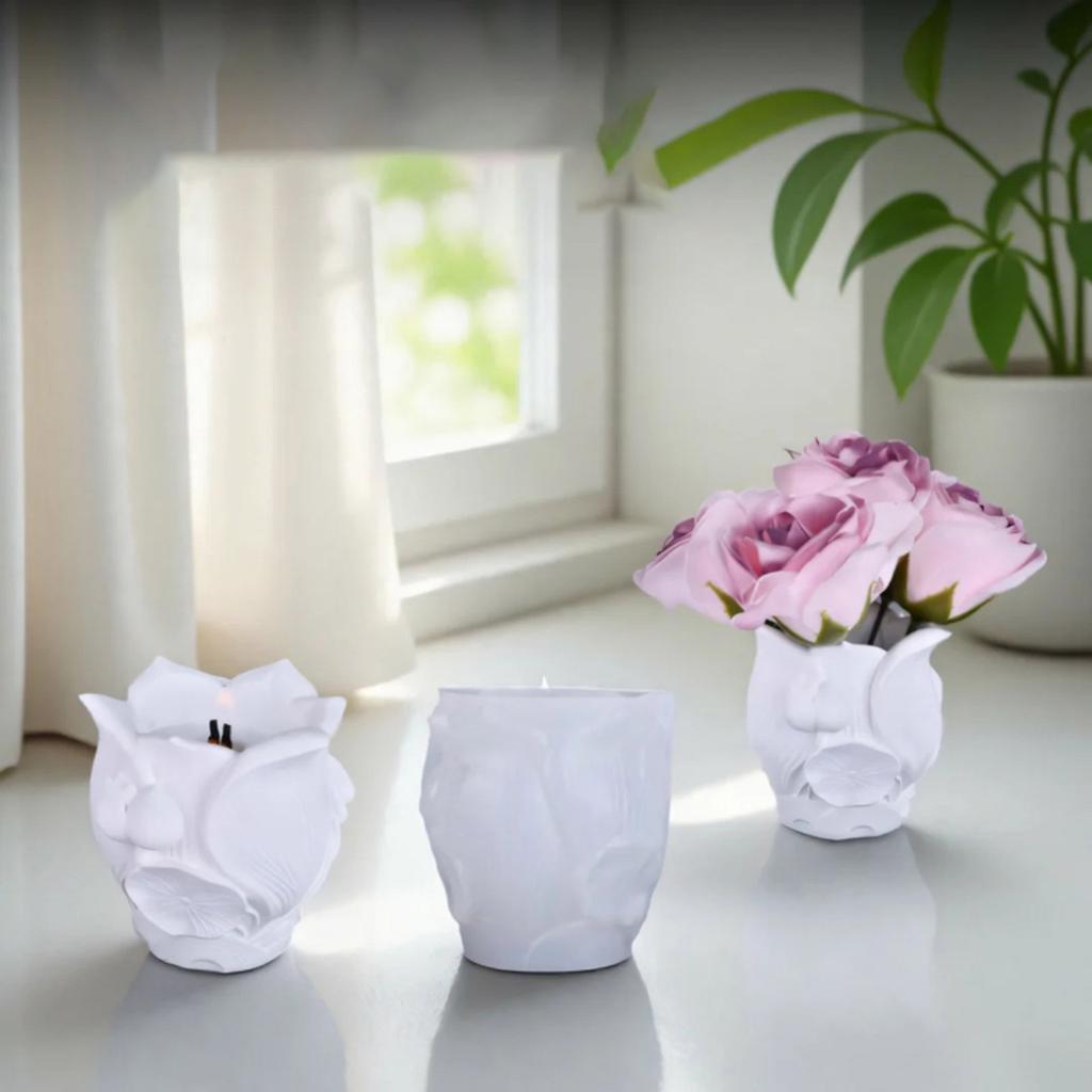 Форма для силиконовых лотосов для DIY изделий из смолы и цемента и домашних украшений, декоративная форма для подсвечника