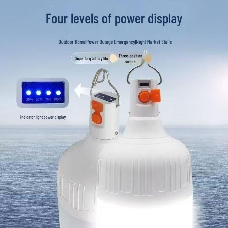 Rechargeable Outdoor LED Camping Light - Portable Emergency Bulb