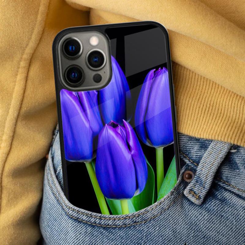 Tulip Flower 2 Soft Phone Case for iPhone 17 Air 16e Pro max 15 Pro 13 14 Plus 11 12 MagSafe Magnetic Coque