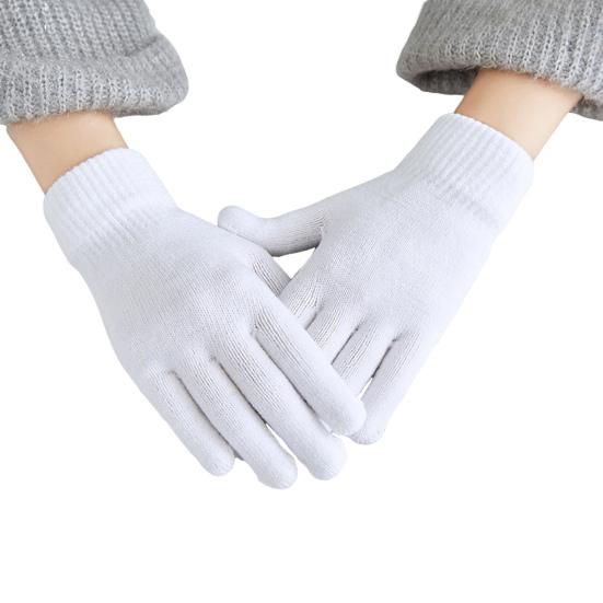 Зимние вязаные перчатки женские утолщенные теплые перчатки дышащие велосипедные перчатки с ветрозащитными эластичными манжетами для бега по делам вождения