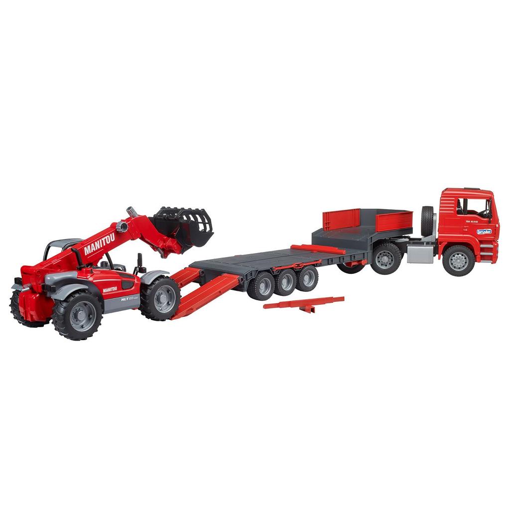 Bruder MAN Truck Manitou Телескопический погрузчик MLT633 BR02774 &