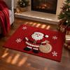 Cartoon Christmas Floor Mat 2D Flat Welcome Door Mat New Year Anti Slip Mat  Bathroom
