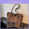 Pu Tote Bag For Women With Solid Color Suede Design For Daily Use