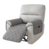 1PC Quilted Recliner Sofa Seat Covers Pets Kid Armchair Slipcover with Pocket Solid Color Reclining Sofa Mat for Living Room