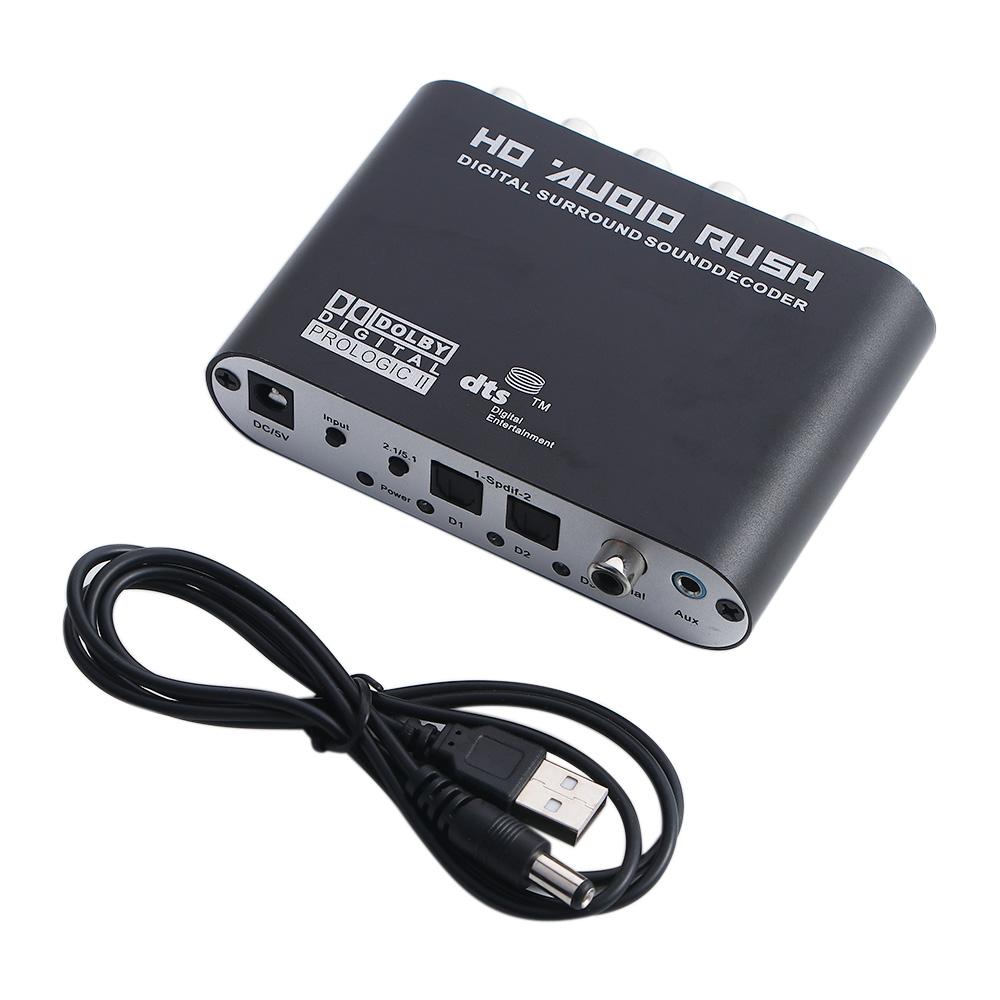 Coaxial 5.1 Channel 5.1 Amplifier Analog Converter AC3 Audio Digital to Analog Audio Decoder DAC Converter Decoder Amplifier