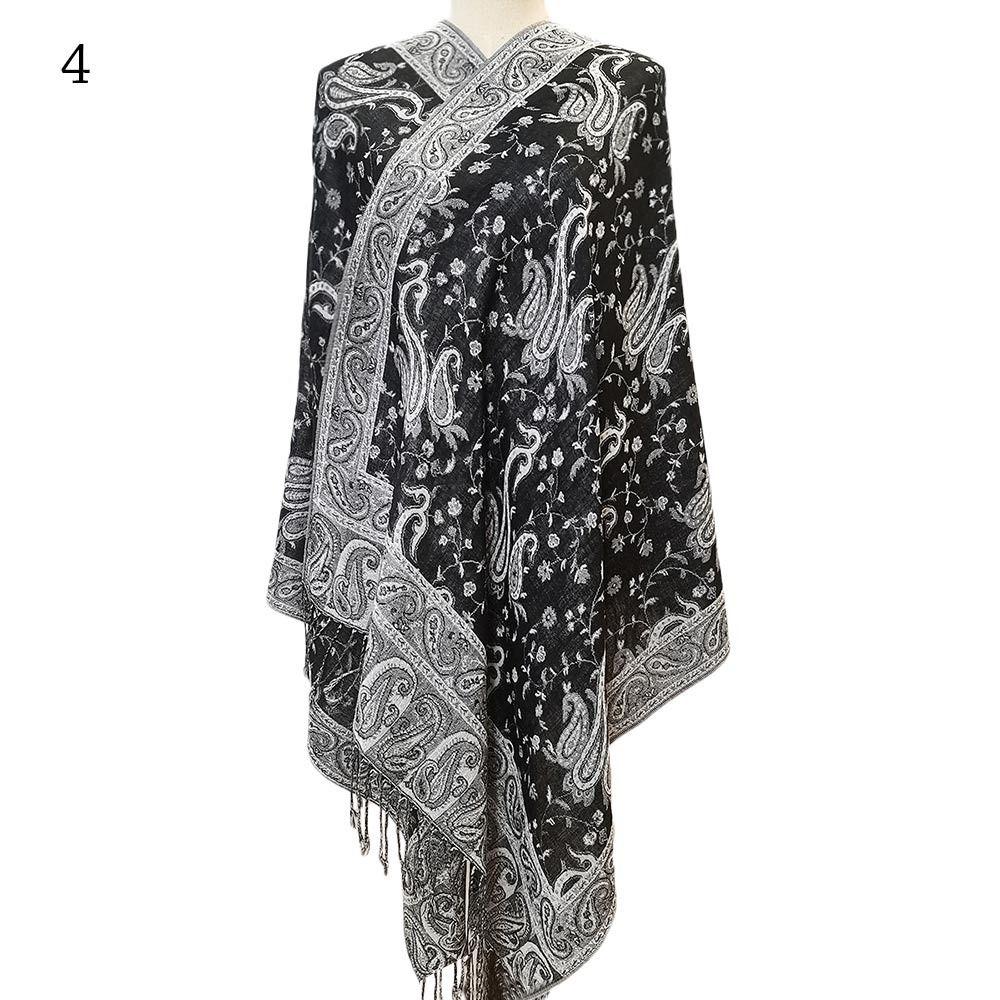 Универсальная шаль с кисточками, модная пашмина