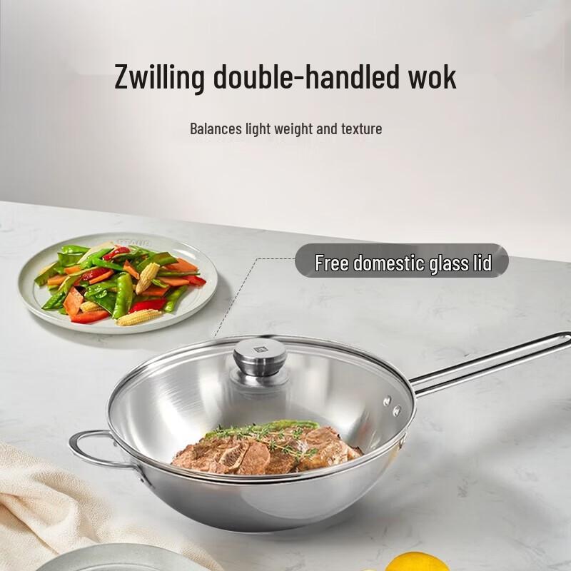 ZWILLING NOVA III 30CM Stainless Steel Wok