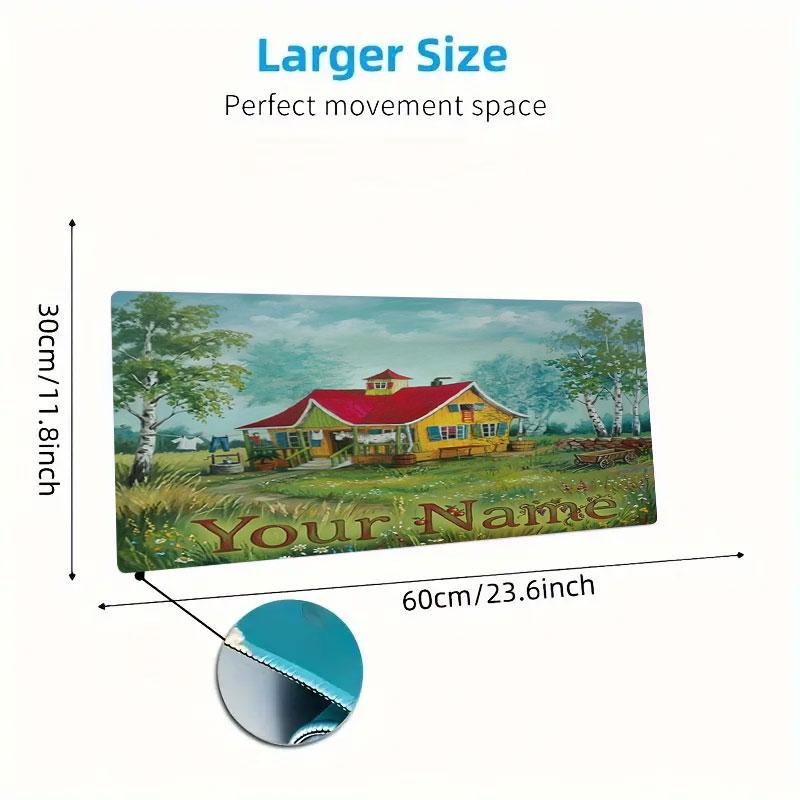 Pippi Longstocking Custom Name Large Size Mouse Pad Large Gaming Table Cushion Non-slip Laptop Tablet Big Mousepad XXL Mat Mini PC Playmat With Lock e