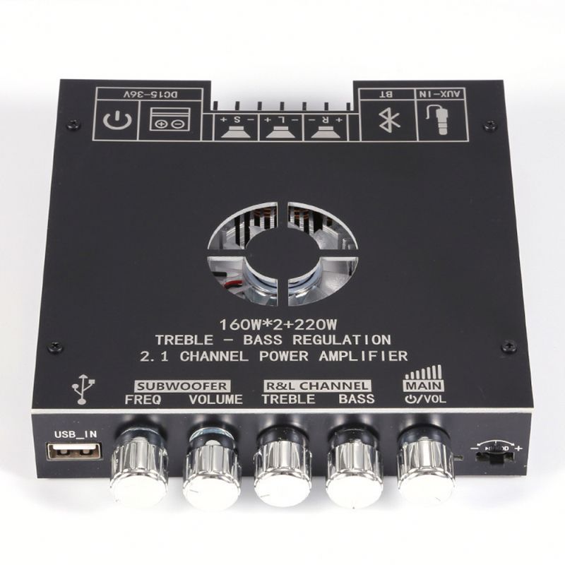 ZK-HT21 Digital Power Amplifier Board 2.1 Sound Channel TDA7498E Heavy High and Low Tones 2