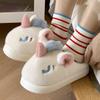 Funny Clown Couple Cotton Slippers New Winter Internet Celebrities Cotton Shoes Indoor and Outdoor Wear Thick Soles Increase