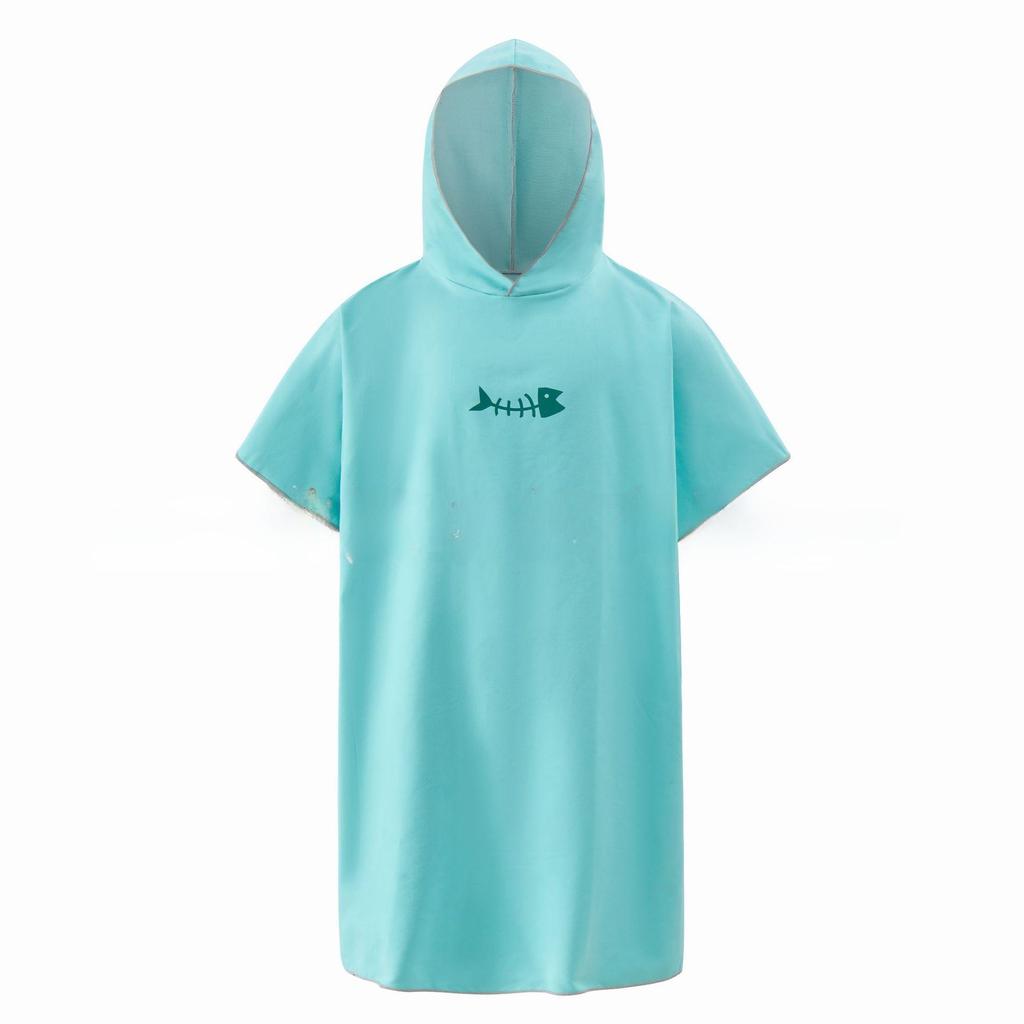 Микрофибровый быстросохнущий халат с капюшоном для взрослых - Абсорбирующее пляжное полотенце и полотенце для плавания