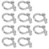 10 шт. D-образная скоба с дужкой, нагрузка, нержавеющая сталь, U-образная, для кемпинга, пешего туризма, альпинизма M5