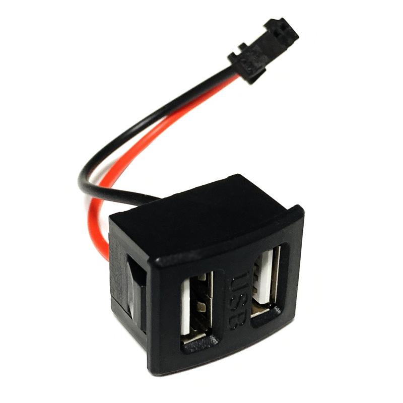 Двухслотовое USB гнездо Type-C гнездо A гнездо USB лампа защелка зарядное гнездо гнездо питания с проволочным разъемом