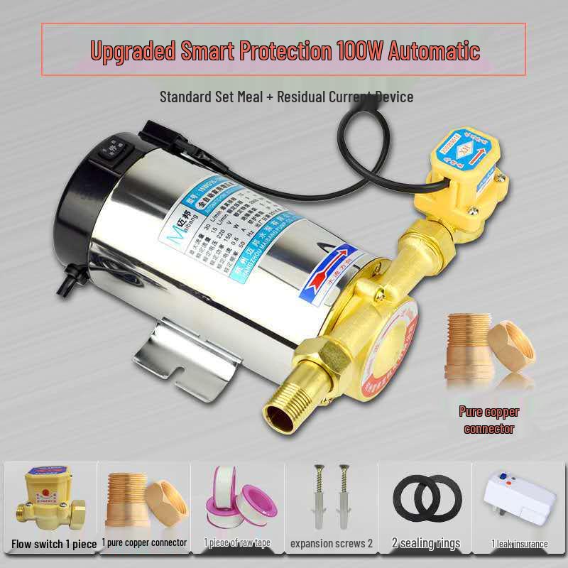 Автоматический бустерный насос из нержавеющей стали для горячей и холодной водопроводной воды: 90/100/120/150 Вт Нагреватель для трубопровода для всего дома.