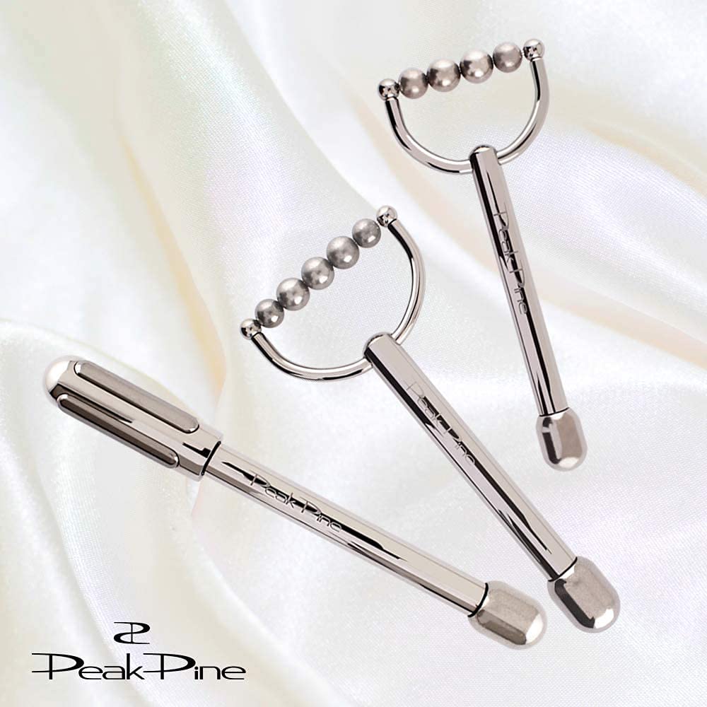 Peak Pine Чистый японский германий Роллер для лица Чистый германий Обработанный чистый титан Номер Не вызывает раздражения кожи (Модель СПТ)