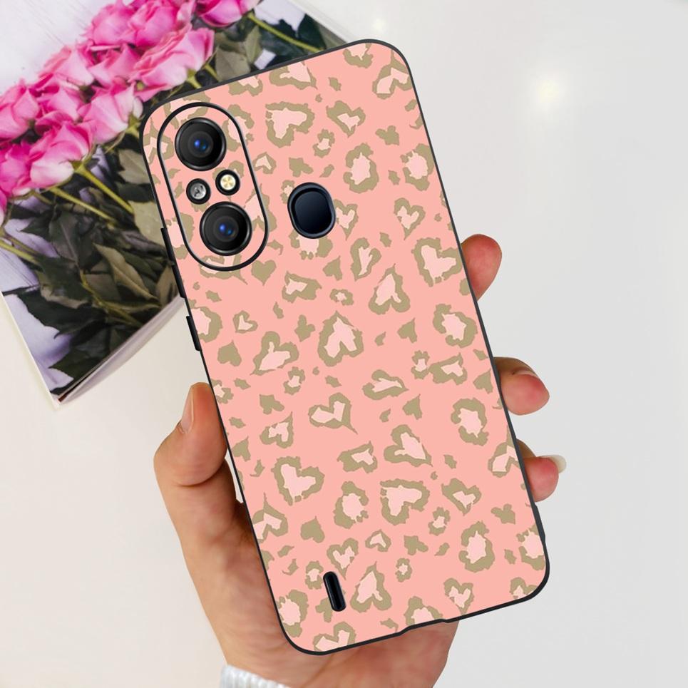 For ITEL A58 ITEL A49 Back Cover Jelly Stylish Beauty Pattern Printed Phone Case For ItelA48 A 49 Soft Black Matte Silicone Etui