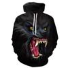 Животный узор Howl Wolf 3D Printing Hoodie Мужские толстовки Женские пальто Зимние толстовки Oversize Top