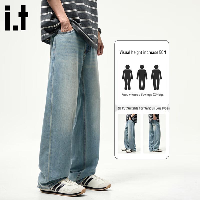 Мужские джинсы из лиоцелла свободного прямого кроя CHOCOOLATEit