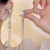 Elegant Butterfly Zircon Tassel Ear Clip - No Piercing Needed